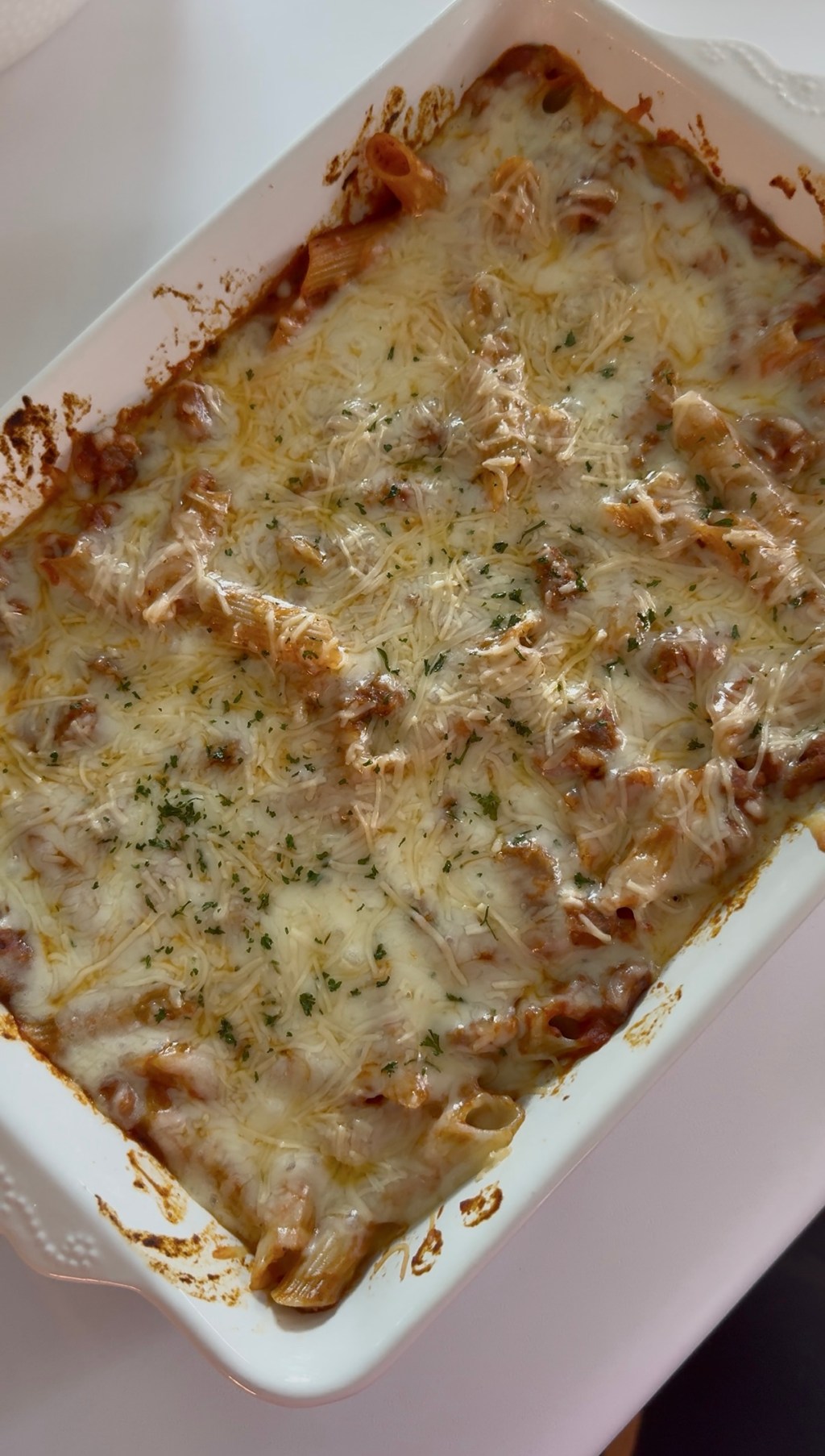 Italian Sausage Baked Ziti 